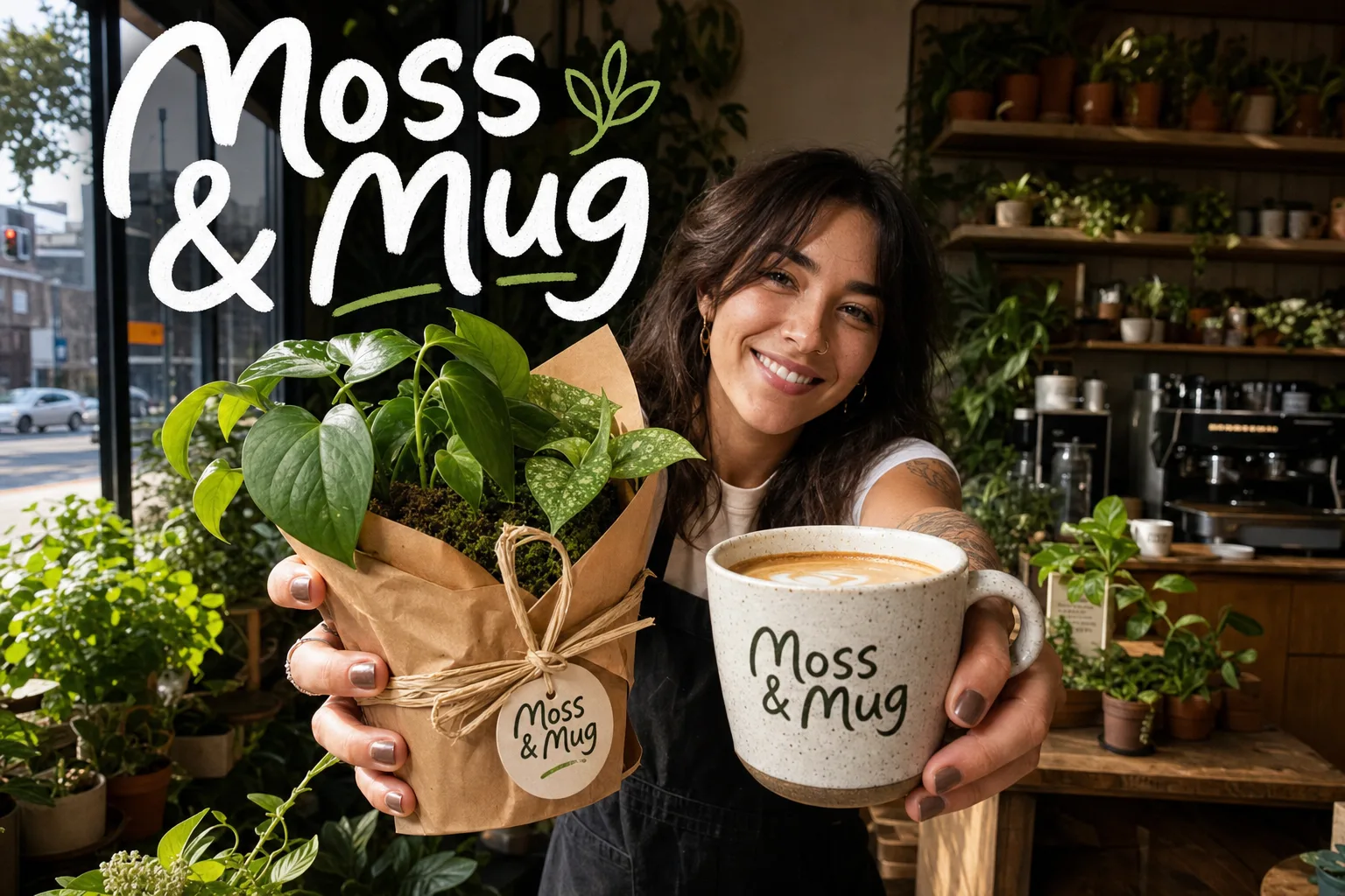 Moss and Mug social media creator style campaign image