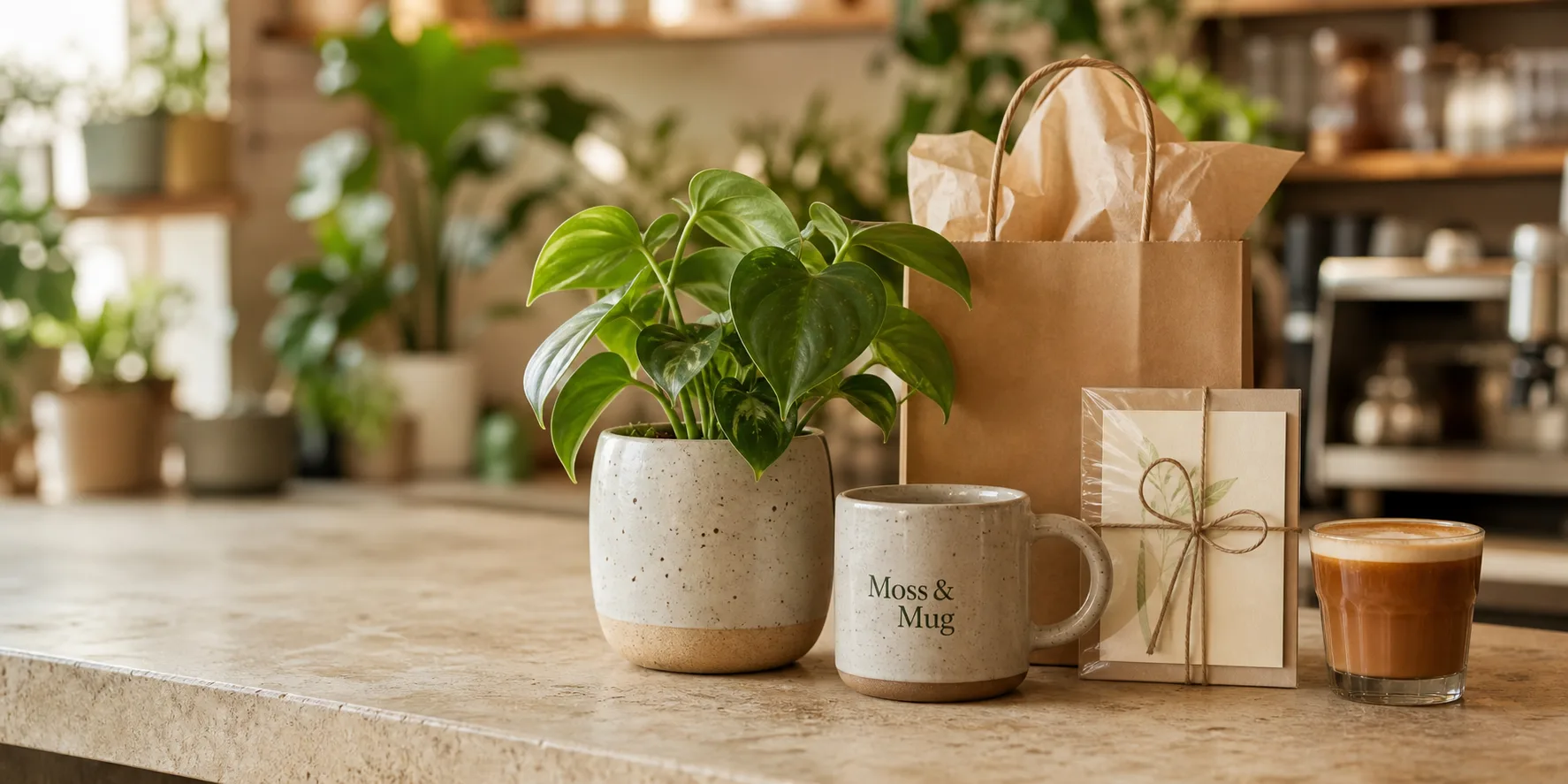 Moss and Mug minimal premium social creative