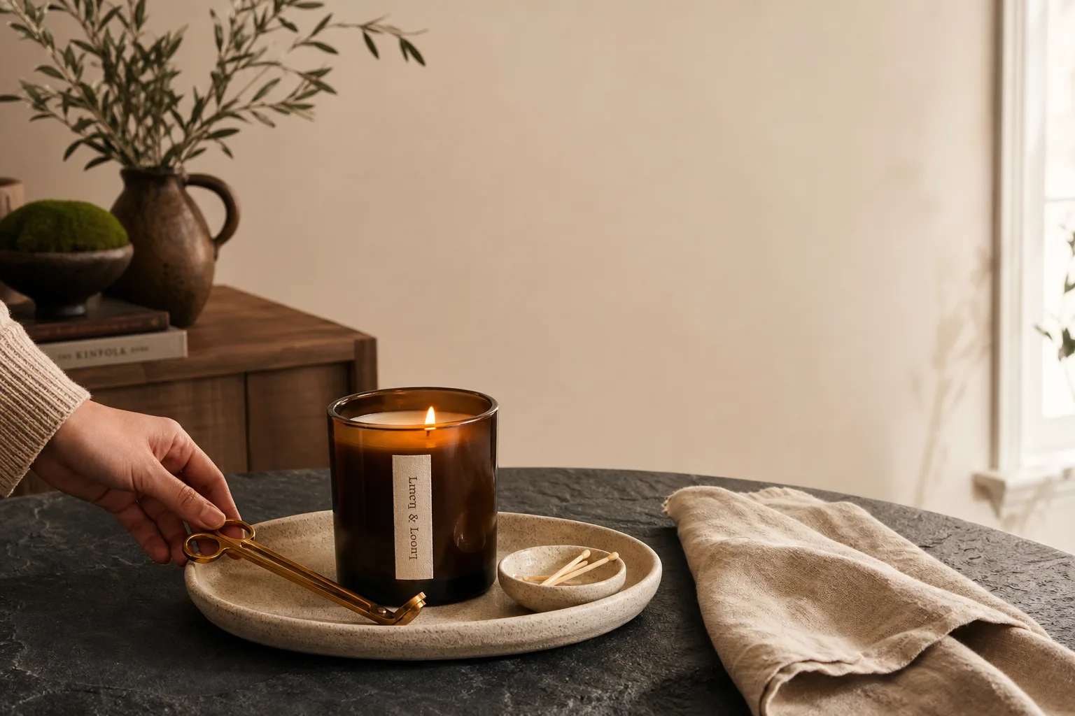Lumen and Loom home ritual ad creative