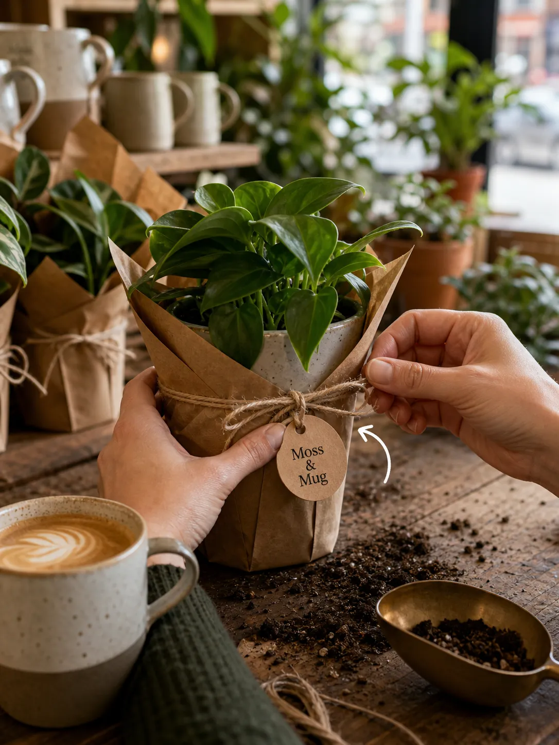 Hands-on service moment for Moss and Mug