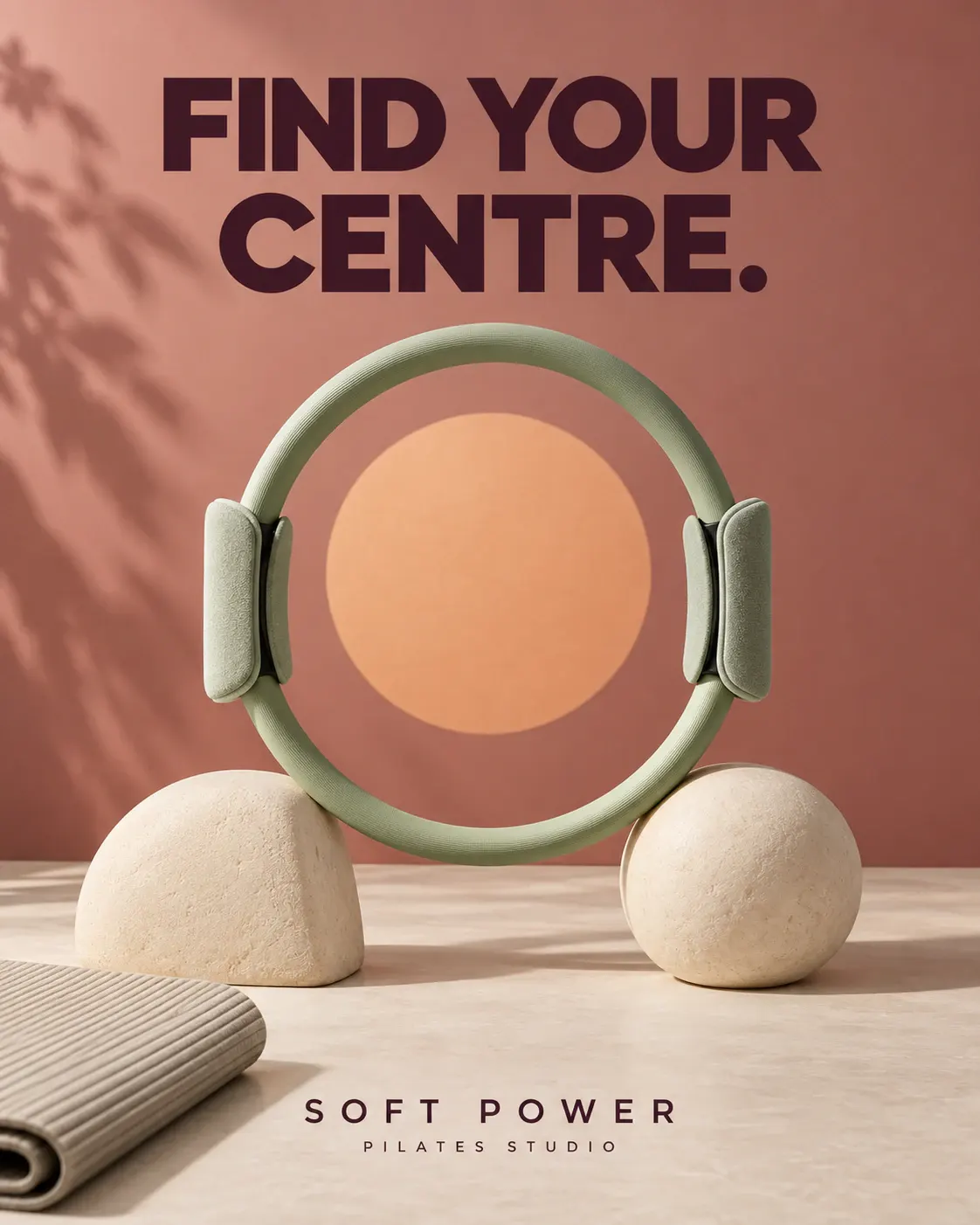 Soft Power: A Pilates ring becomes a balancing sculpture.